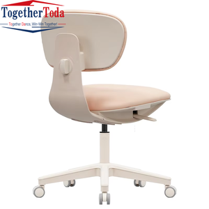 Chaise de bureau pivotante réglable en hauteur, petite et confortable, idéale pour les appartements de petite taille, avec roulettes, très vendue - Product Image 4