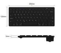 Teclado Multimedia Ergonómico Portátil Inalámbrico BT de 78 Teclas ABS al por Mayor para Laptop y Smartphone