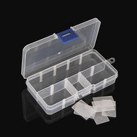 10/15/24/36 compartiments boîte de rangement en plastique Transparent bijoux organisateur réglable boîte de rangement boîte d'affichage en plastique