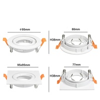 Support d'ampoule GU10 MR16, cadre de luminaire encastré au plafond pour ampoule GU10 MR16 E27 LED