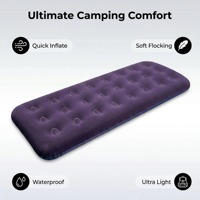 Matelas Gonflable Pliant Portable Personnalisé en PVC Floqué pour Intérieur, Confort Domestique et Camping Extérieur