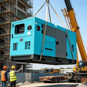 Générateur 80 kW 50 Hz 380 V refroidi par eau certifié CE, groupe électrogène diesel silencieux 100 kVA pour usine vietnamienne - Product Image 1
