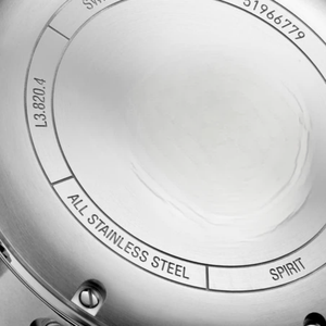 Montre chronographe automatique mécanique avec bracelet en acier inoxydable noir mat pour homme Longinesing - Product Image 4