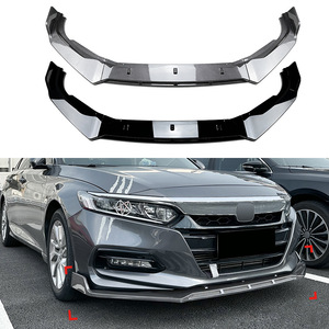 Amp-Z Front Bumper Lip Splitter Carbon Fiber Texture Matte Finish For Honda Accord 10th Gen 2018-2021 - Product Image 1