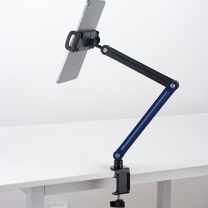 Giá đỡ máy tính bảng xoay <span class=keywords><strong>360</strong></span> độ đa năng bằng kim loại, tương thích với iPad, dùng được cho bàn làm việc, giường, đầu giường, gắn tường - Product Image 4