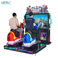 Machine de jeu d'arcade de course de chevaux pour 2 joueurs, simulateur de course à monnayeur, machine de jeu vidéo pour parc d'attractions et centre d'arcade FEC
