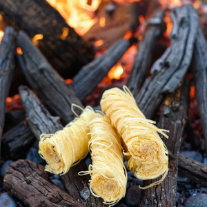 Accessoires de cuisine d'extérieur pour barbecue à charbon de <span class=keywords><strong>bois</strong></span> Allume-feux cylindriques en laine de <span class=keywords><strong>bois</strong></span> Sacs de taille personnalisables pour barbecue en plein air - Product Image 3