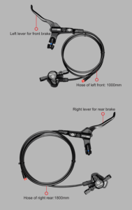 Wuxing 240PYD Ebike mineral yağ fren elektrikli bisiklet motosiklet hidrolik fren - Product Image 4