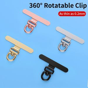 Ultra-Thin Stainless Steel <b>Phone</b> Lanyard with Durable Metal Clip Anti-Lost Back Sticker Universal Mobile <b>Phone</b> Strap - Product Image 2