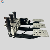 Nouvelle boîte de vitesses à 3 pédales suspendue de course avec barre d'équilibrage et cylindres maîtres en aluminium CNC pour voitures de rallye et de drift sur piste