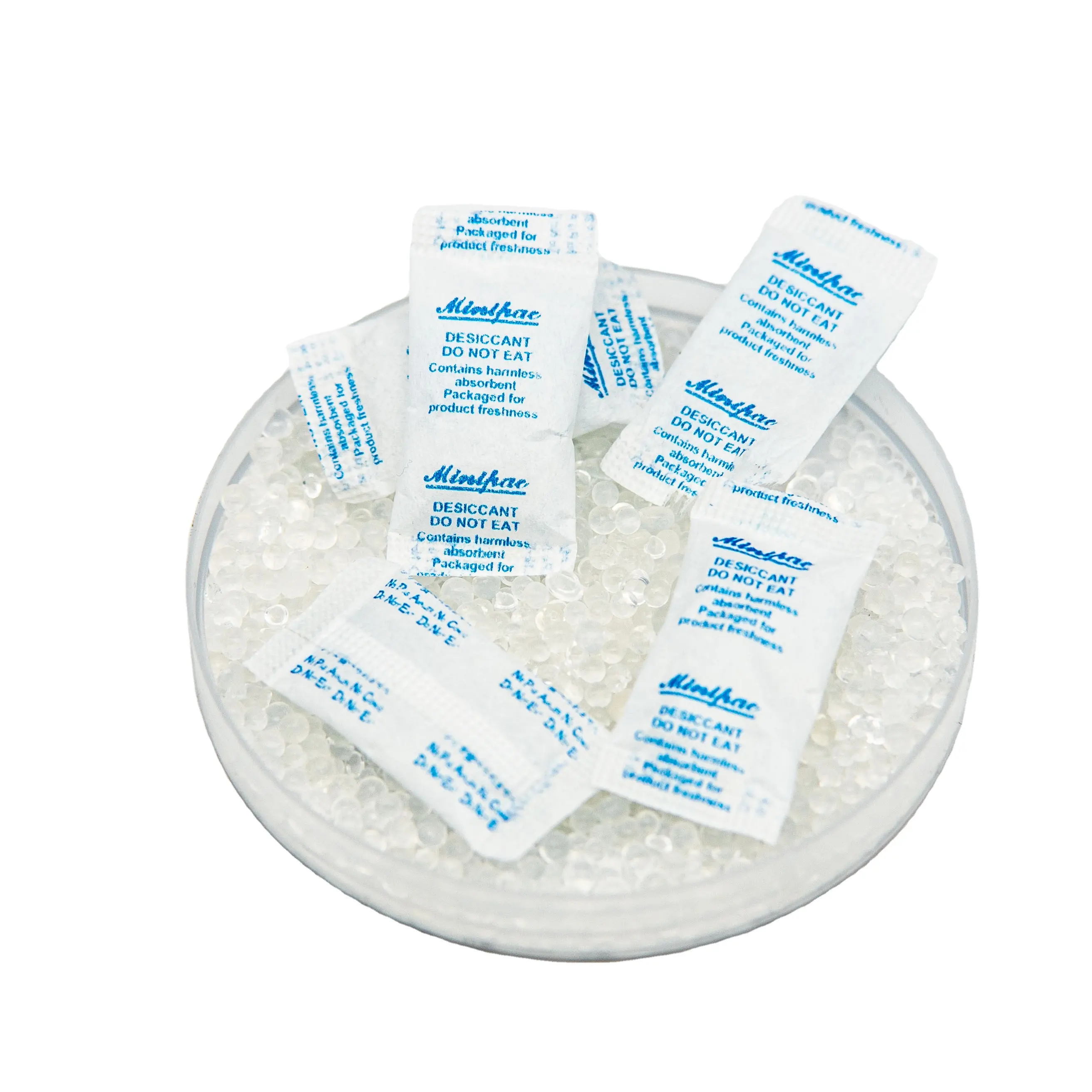 2024 New popular sale 1 gram- 500 gram slilca gel desiccant contains harmless absorbent packaged cotton paper factory outlet