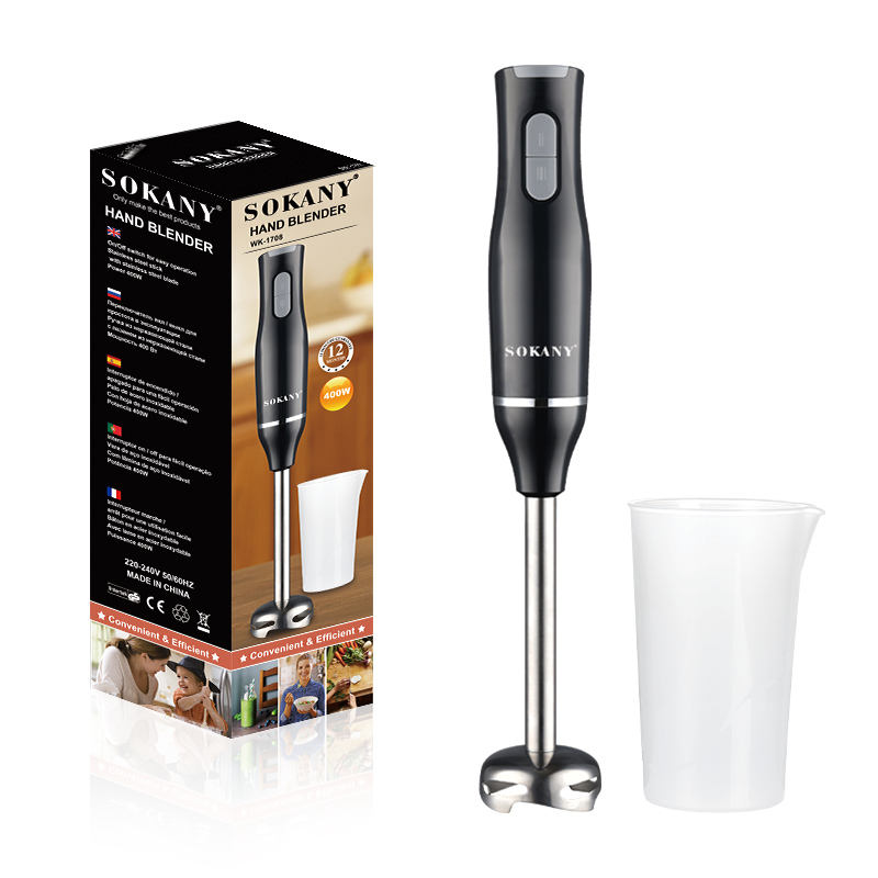 Sokany 400W Stainless Steel Hand Stick Blender for Smoothies