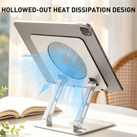 Support de tablette 2026 de haute qualité, anti-corrosion, flexible, portable, réglable en hauteur, en alliage d'aluminium pour bureau