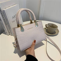 4 Stück 56mm Mode-Tasche Damen PU Handtaschen Großhandel Kleine Modehandtaschen Reißverschluss Einzeln Quadratisch Kundenspezifisches Logo Mini Tragetasche