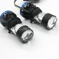 Nouvel Arrivage – Ampoule de Phare Mini H4 69W avec Lentille de Projecteur Bi-LED Matrice I4 6000K – Éclairage Automobile H4 Triple Lentille LED pour Moto