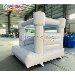 Château <span class=keywords><strong>gonflable</strong></span> pour enfants, bleu clair, 8x8, en PVC, pour sauter, pour les tout-petits - Product Image 2