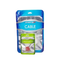 Sacs en plastique imprimés personnalisés pour étuis de téléphones portables sacs d'emballage en plastique ziplock avec avant transparent