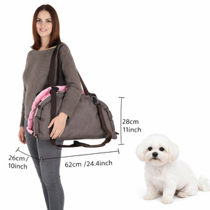 Sac de transport pliable 2 en 1 pour chien, tapis de couchage portable, sac à bandoulière pour les voyages en plein air - Product Image 5