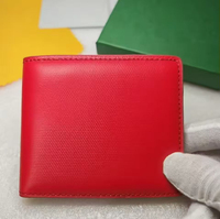 Dompet Desainer Multifungsi, Tas Kartu Lipat Ganda, Tas Penyimpanan Kartu Ponsel, Pola Pendek Berbentuk Y dengan Kotak Hadiah Kartu