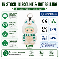 Pendentif en peluche visage anime Kawaii en vinyle - Jouet anti-stress en polyester doux, modèle boîte mystère