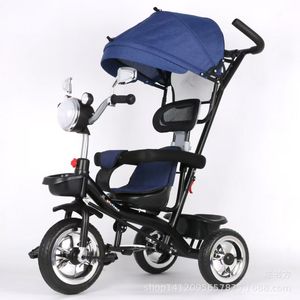 Childrens Tricycle Pedal Car Stroller 3 In 1 With Music Lights For 2 To 4 Years Old Kids Indoor Outdoor Use - Product Image 3