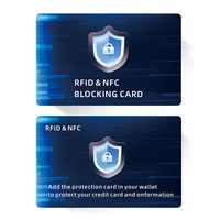 Carte de blocage RFID avancée Protection du signal NFC Sécurité antivol pour Visa Mastercard