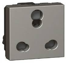 Prise murale avec 3 prises, en aluminium, 13A, 230V, mise à la terre standard, prise de courant robuste pour usage résidentiel, commercial et de bureau - Product Image 2
