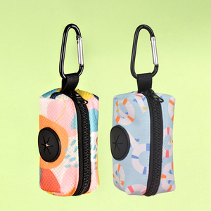 MIDEPET Distributeur de sacs à déjections pour animaux de compagnie, écologique, de luxe, motif dessin animé, en polyester, personnalisé, pour petits animaux - Product Image 4