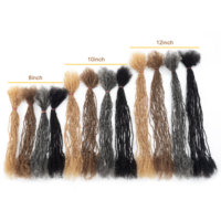 Sorella Locs fatti a mano Inter Locs punte ricci sorella Locs veri capelli umani Microlocs estensioni permanenti Dreadlock extension