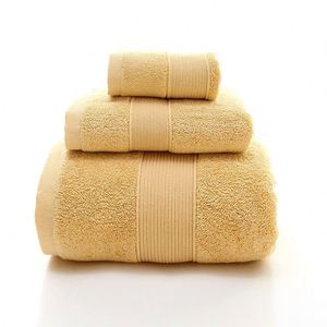 100% Cotton Quick-Dry Woven Solid Color Custom Logo Luxury Hair Salon Use 3-Piece <b>Towel</b> <b>Set</b> - Product Image 1