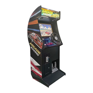 เครื่องเกมแข่งรถอาร์เคดแบบเดี่ยวพร้อมพวงมาลัยและแป้นเหยียบสำหรับศูนย์รวมความบันเทิงในร่ม - Product Image 5