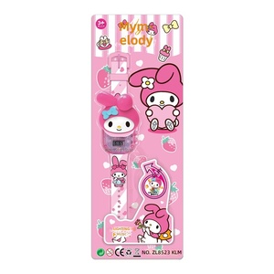 Kuromi - Jouet pour enfants - Montre électronique musicale lumineuse - Dessin animé - Plastique - Pour garçons et filles âgés de 3 à 6 ans - École primaire - Product Image 1