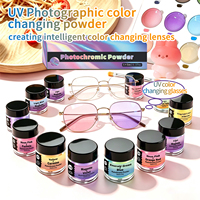 Lot de poudres photochromiques sensibles à la lumière de 5 ml pour la fabrication artisanale par injection de résine et silicone