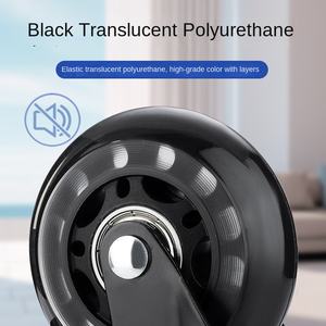 Base de <span class=keywords><strong>Silla</strong></span> de Oficina con Ruedas Giratorias de Poliuretano Negro, Rueda Universal para <span class=keywords><strong>Silla</strong></span> de Oficina, Rodamiento Doble, Base de <span class=keywords><strong>Silla</strong></span> para Computadora - Product Image 4