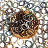 Bracelet et bague en cristal naturel poli écologique en blocs et cubes de 4 mm, prix d'usine Sinyore Jingfa, cadeau pour la main