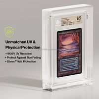 Protecteur de carte BGS en acrylique transparent résistant aux UV, étui magnétique en plexiglas pour cartes à collectionner