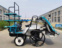 Hailai Transplanteuse de riz à six rangs, grande capacité, à moteur entièrement automatique, haute vitesse, pour la culture et la plantation de semis