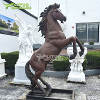 Modèle de cheval animatronique grandeur nature en métal, simulation d'animal artificiel pour centre commercial, parc d'aventure