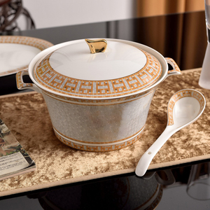 Wholesale Tableware <b>Set</b> European Style Ceramic Bowl and Plate Coffee <b>Set</b> Coffee <b>Pot</b> - Product Image 6