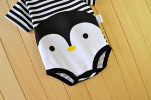 Ropa al por Mayor a 1 Dólar, Body de Verano de Manga Corta a Rayas para Bebé Niña - Product Image 4