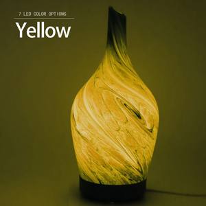 Diffuseur d'arômes en forme de vase 100 ml avec lumière LED, humidificateur d'ambiance pour chambre et salon, alimentation électrique, moins de 10 m² - Product Image 1