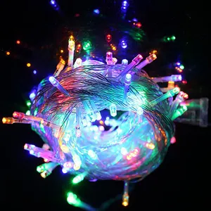 Trang Trí Giáng Sinh Ngoài Trời 220V 10M 100L Micro Rgb Led Dây PVC Đám Cưới Fairy String Lights