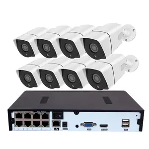 2022 8CH POE NVR 3.0mp bullet network Outdoor night vision h.265 sistema di telecamere di sicurezza IP