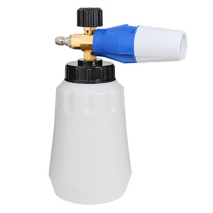 High <b>Pressure</b> Foam <b>Sprayer</b> 1000ml Copper Nozzle Adjustable Car Washer Manual Operation Blue White Black - Product Image 2