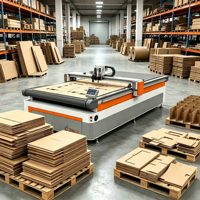Machine de découpe numérique CNC contrôlée par PLC, multi-tension, garantie 1 an, pour la production d'emballages en carton ondulé