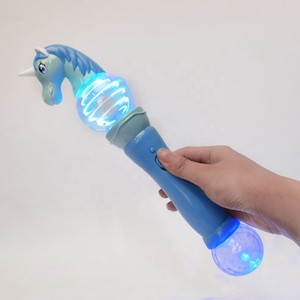 Baguette <span class=keywords><strong>Magique</strong></span> Lumineuse Double Boule Licorne pour Fêtes, Bâtonnets Lumineux Clignotants, Jouet Cadeau de Fête - Product Image 1