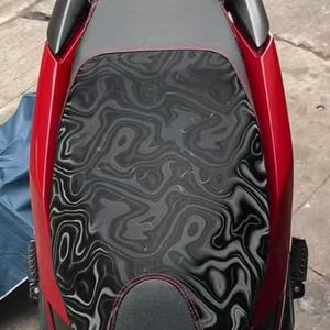 Cuero Sintético PU Suave Perlado con Patrón de Humo 3D, Cuadrícula Elástica de 0.9mm, Impresión 3D de Alta Calidad, Venta Caliente - Product Image 5