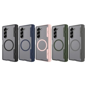 เคสโทรศัพท์พับได้สำหรับ Samsung ZFold ลด 40% พร้อมช่องใส่ปากกาแบบสปริง, วงแหวนแม่เหล็ก และที่วางปากกาในตัว - Product Image 5