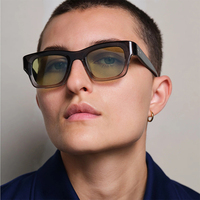 Lunettes de soleil Sifier vintage de haute qualité avec monture en acétate et verres UV400, logo personnalisé, lunettes de soleil en acétate avec logo personnalisé