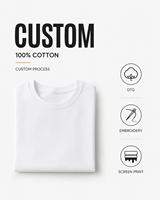 T-shirt uni 100 % coton pour homme, coupe ample à épaules tombantes, idéal pour le quotidien, vente en gros, commande en gros